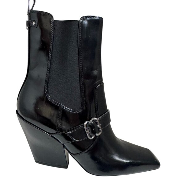 Sam Edelman SUZETTE BUCKLE WESTERN BOOTIE US 8.5 NEW - Picture 1 of 6